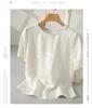Round Neck Short Sleeved Mulberry Silk Shirt for Women, 2026 Summer Loose Commuting Versatile Pullover Top
