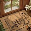 Cartoon Owl Floor Mat Sweet Home Carpet Lightweight Doormat Welcome Mat Rug For Bedroom Carpet For Live Room Home Dec