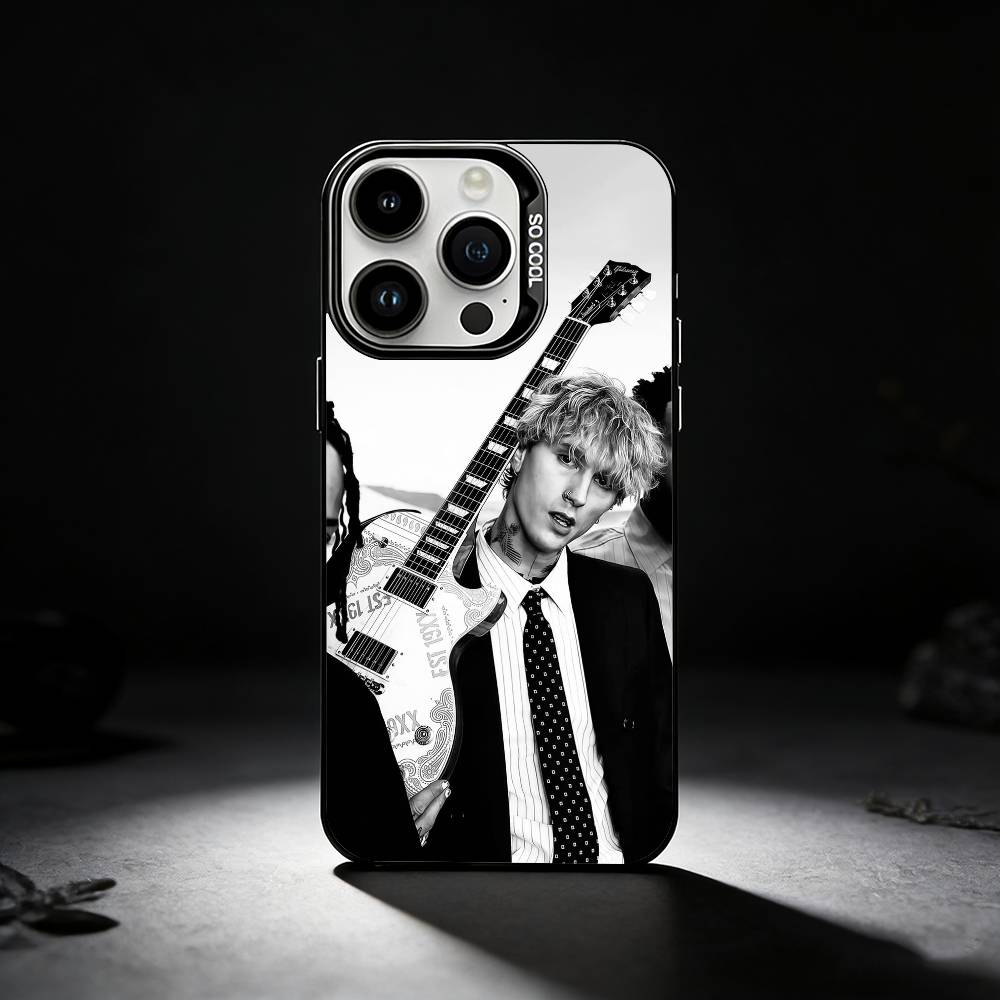 MGK L-Lost Americana Phone Case For iPhone 17,16,15,14,13,12,11 Plus,Pro Max,XS,Colored silver phone case