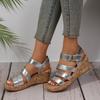 Slope Heel Sandals Women Summer New Velcro Sandals