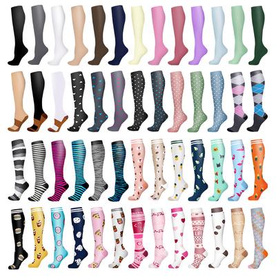 Exercise Pressure Socks Multi-colored Men's and Women's Outdoor Running Stockings Stockings Calf Socks