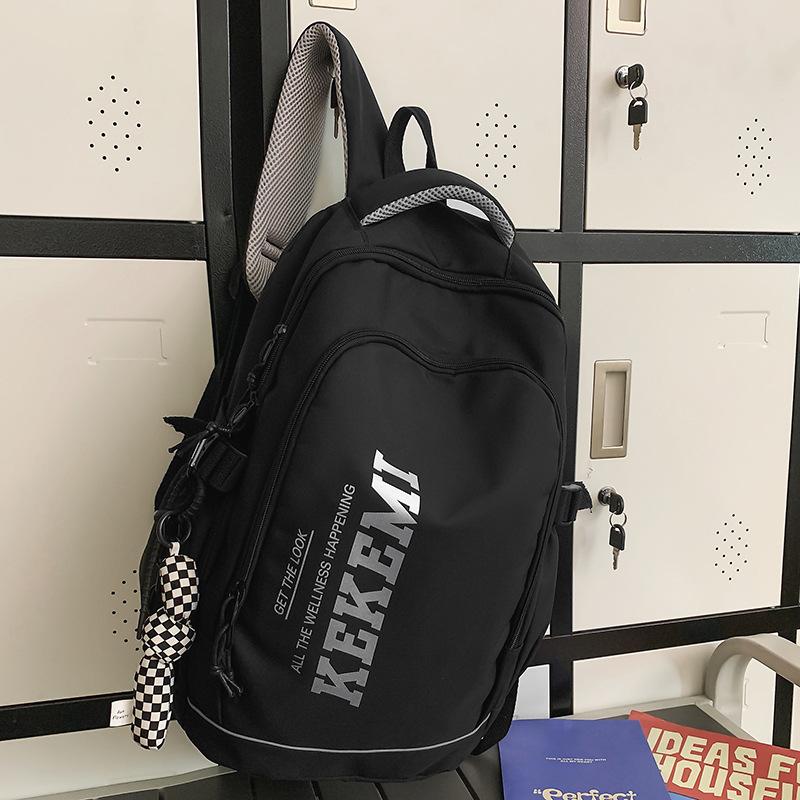 School Bag Men's College Students Alphabet Middle School Students High Quality Fashion Junior High School Students Elementary School Students