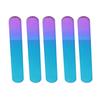 5Pcs Glass Fingernail Files Double Sided Physical Polishing Safe Simple Glass Nail File with Cases for Home Nai Salon