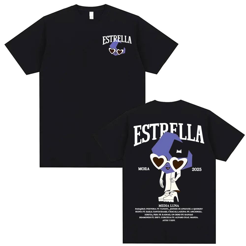 Rapper Mora Lo Mismo Dela Otra Vez Tour 2025 Merch Tshirts Unisex Fashion Hip Hop Vintage T Shirt Unisex Short Sleeve Tshirt Tops