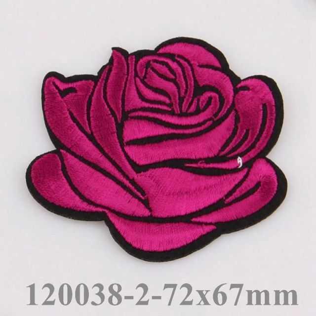10Pcs Flower Rose Iron on Patches Embroidered Sew on Patch Appliques Patch for Clothing Jackets Backpack Repairing Decorations