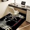 Rammstein Wings Metal Cross T-Shirt Men Women Unisex Black White Gold SilverOffice Mat Perfect for Home Decor Office Desk Chair Rugs Chair C