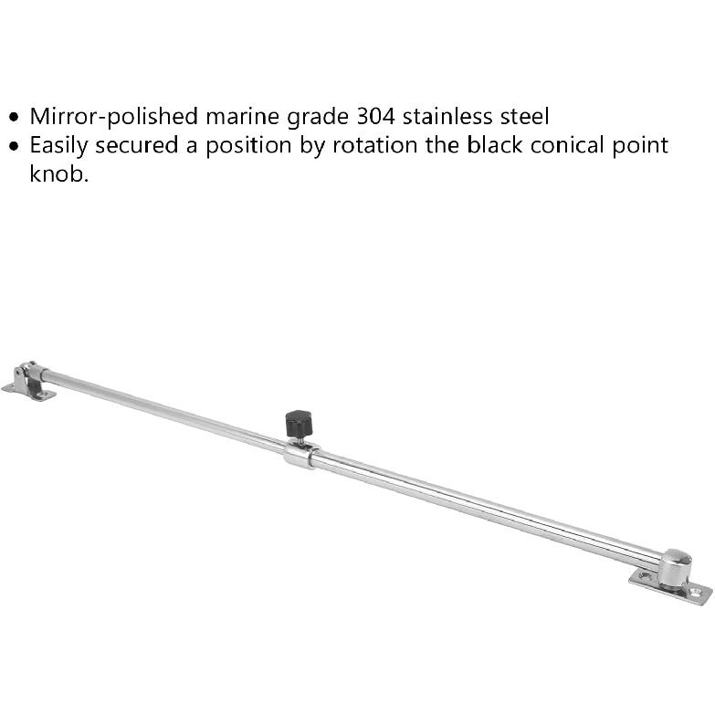 

Aramox Telescoping Hatch Support, 304 Stainless Steel Marine Grade Window Door Adjuster, 299-534mm, for RV Yacht Ship