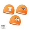 Children's PU Swim Cap: Non-Tightening, Ear-Protecting, Cute Cartoon Design for Boys and Girls.