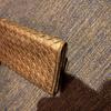 Used BOTTEGA VENETA Intrecciato Long Wallet Brown Gold