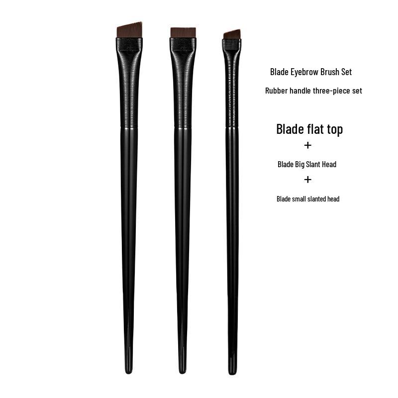 Ultrafeiner flacher abgeschrägter Eyeliner- und Augenbrauenpinsel - Professionelles Make-up-Werkzeug