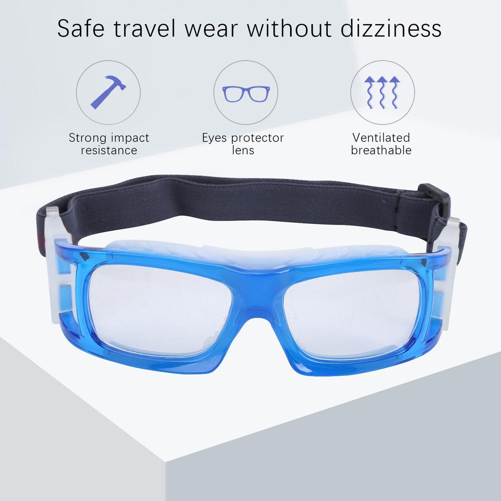 Basketball Football Sports Goggles Badminton Tennis Explosionproof Goggles(blue )