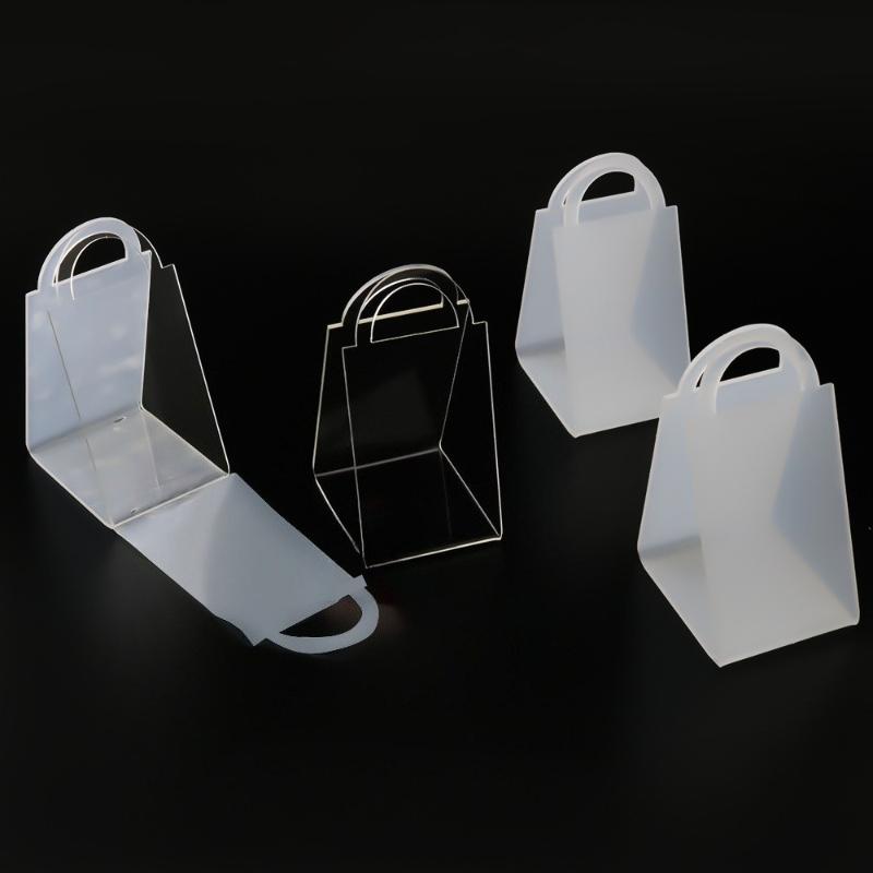 40 Pcs Transparent Wedding Hand Gift Box Wedding Luxury Acrylic Present Box Valentine's Day Gift Boxes Chocolate Flower Basket