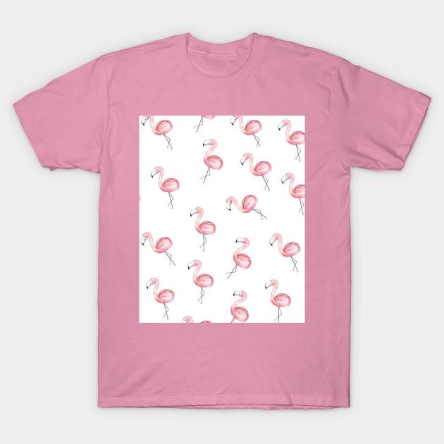 T Shirt Women Bird Pink Flamingos Animals Harajuku Print Kawaii Tshirt Summer Short Sleeve Female T-Shirt Top Tee