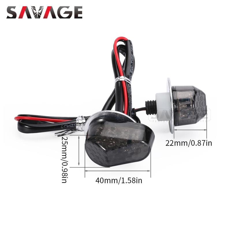 2025 LED Turn Signal Light Flasher For YAMAHA YZF R7 R6 R1 R1M YZFR7 YZFR6 Motorcycle Accessories Mini Flashing Lamp Indicators