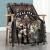 Viking99 Personalized Name Blanket Multi-purpose Personalized Blanket Durable Comfort Throw For Bedding Living Room Office Chair Couch
