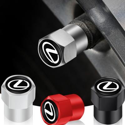4Pcs Car Metal Wheel Tire Valve Air Stem Cap For ES300 RX330 RX300 GS300 IS250 IS200 CT200h IS300 NX RX LX GX GS 