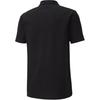 Puma Logo Loose Fit Short Sleeve Polo Shirt Men Tops Black 656978-03
