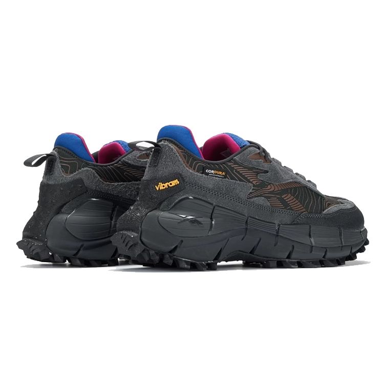 Reebok Zig Kinetica 2.5 Edge Pure Grey Collegiate Brown Unisex Sneakers Pure-Grey-8 Collegiate-Brown-F23 Vector-Blue 100033180