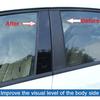 Glossy Black Car Window Door Pillar Posts Stickers Covers Trim Decal for Subaru Forester 2013 2014 2015 2016 2017 2018