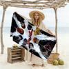 Naruto Character Customized Name Beach Towel High Absorbency & Quick-Dry Perfect for Traveling Yoga Camping and Swimming