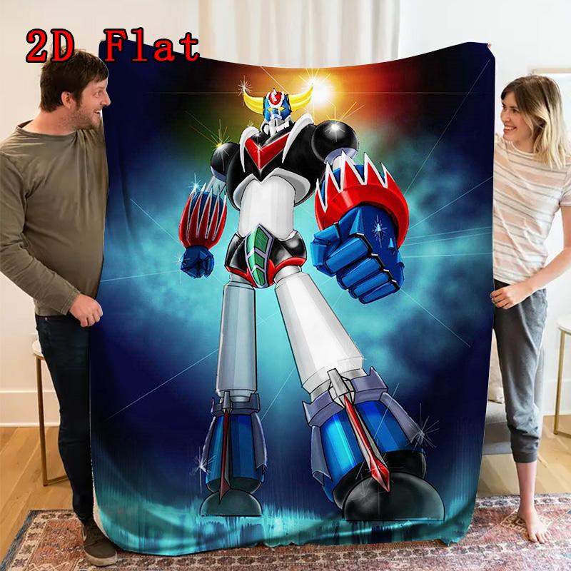 Mazinger Z 2D Flat Pattern Flannel Blanket High quality All Seasons Warmth and Comfort Perfect for Christmas Gifts.NMT0928271