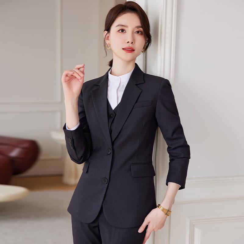 Women s Double-Button Business Suit Set L