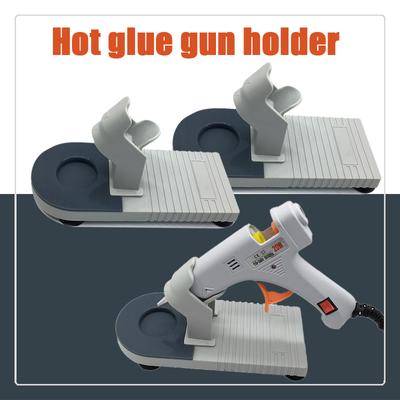 Melt Glue Gun Stand Glue Gun Base Universal With Sucker Industrial Guns Holder Gadgets Glue Gun Organizer Handmade DIY Tools