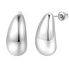 Women Piercing Stud Earrings Chunky Waterdrop Hollow Earrings Fashion Jewelry For Women Girls