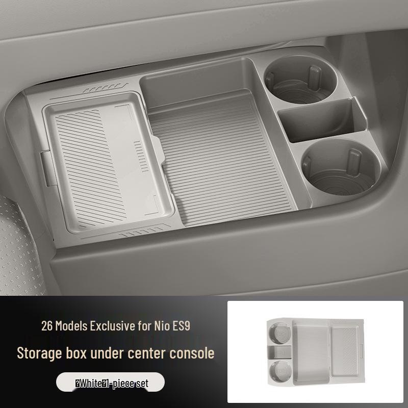 Fits 26 NIO ES9 Models: Multifunctional Center Console Lower Storage and Glasses Box.