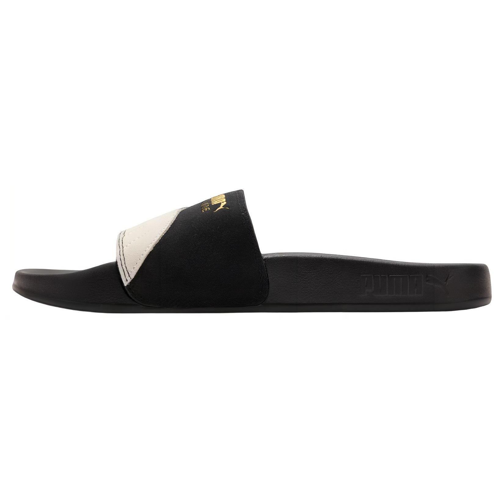 PUMA Lead Cat 2.0 Suede OG Slide  Black White  Men s 389117-01 EU 35.5