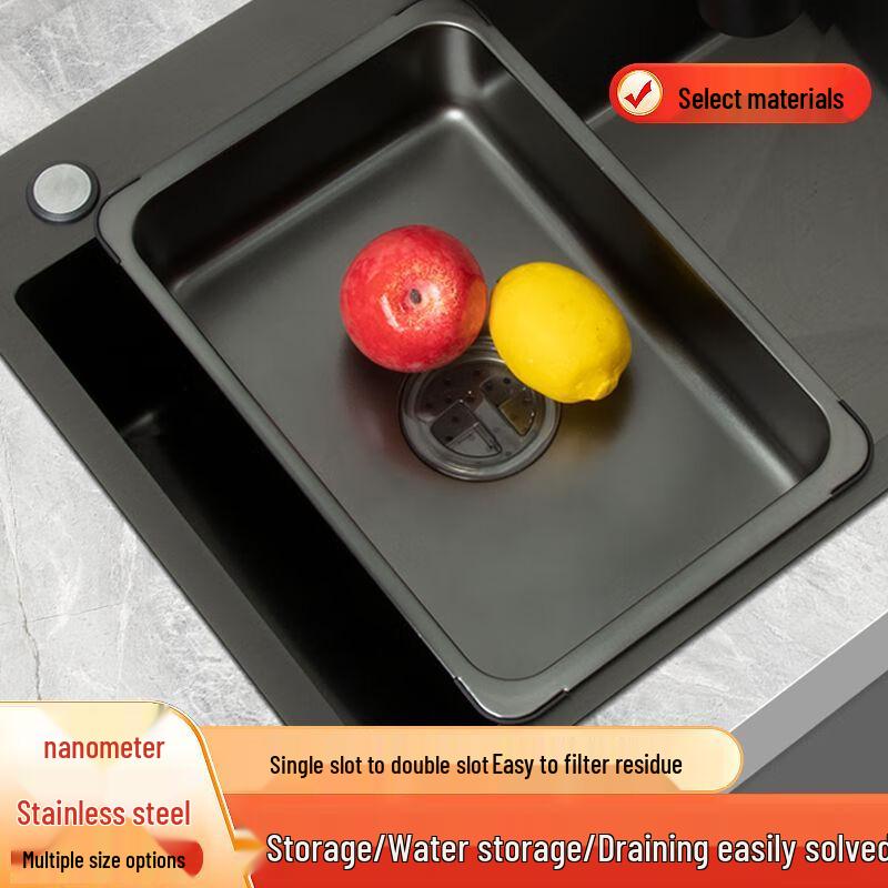 ZISIZ Thickened Stainless Steel Nested Kitchen Sink