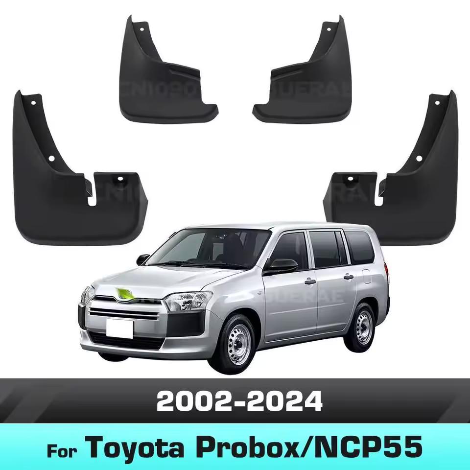 4Pcs Mud Flaps Splash Guards For Toyota Probox/NCP55 2002 03 04 05 06- Front and Rear Mudguards Car Accessories Auto Styline