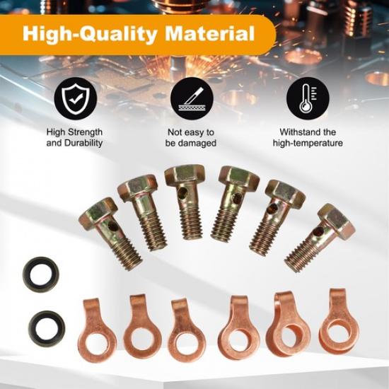 Fuel Return Banjo Connection Kit for Dodge Freightliner Cumm 12V 3.9L 5.9L