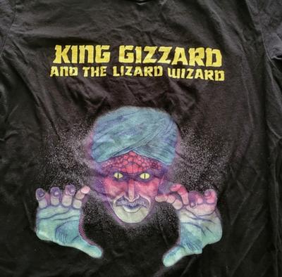 חולצת טי חדשה של King Gizzard & the Lizard Wizard שחורה כותנה כל המידות יוניסקס