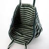 BONGUSTA NARAM WOCHENENDTASCHE, eine große, Damen-Tragetasche aus leichtem Baumwoll-Frottee mit Streifen (BON27), perfekt für den Sommer, den Strand, den