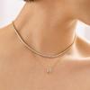 Women's Classic Zodiac Birthstone Pendant Necklace, Twelve Zircon Stones, Copper Round Design
