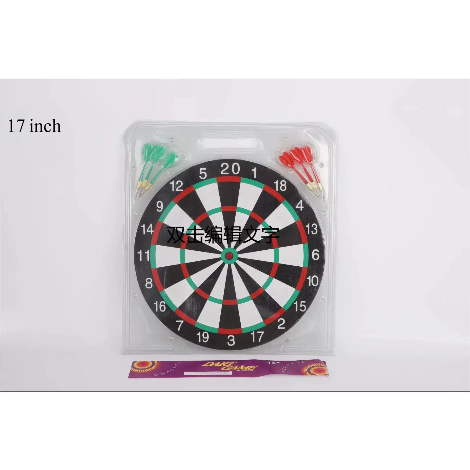 

17/15-дюймовая профессиональная мишень для дартса, двусторонняя, монтажный набор для бара, офиса, дома, клуба