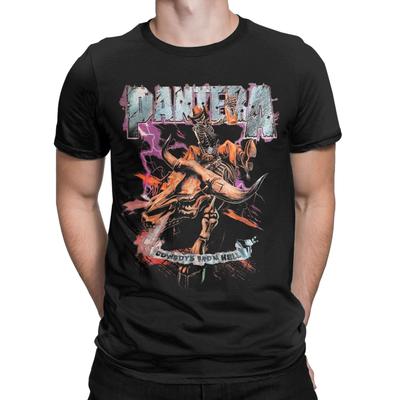 P-Pantera Cowboys From Hell Riding Skeleton Classic Funny Graphic 100% Cotton T-Shirt Tees Tops