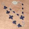 Tanzanite Quartz Gemstone Women's Unisex Jewelry Necklace Set 18-20''
