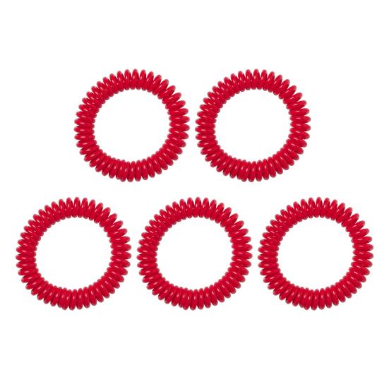 5 stk myggavstøtende armbånd uttrekkbar fjærringform Anti-myggarmbånd for barn til utendørs utendørs