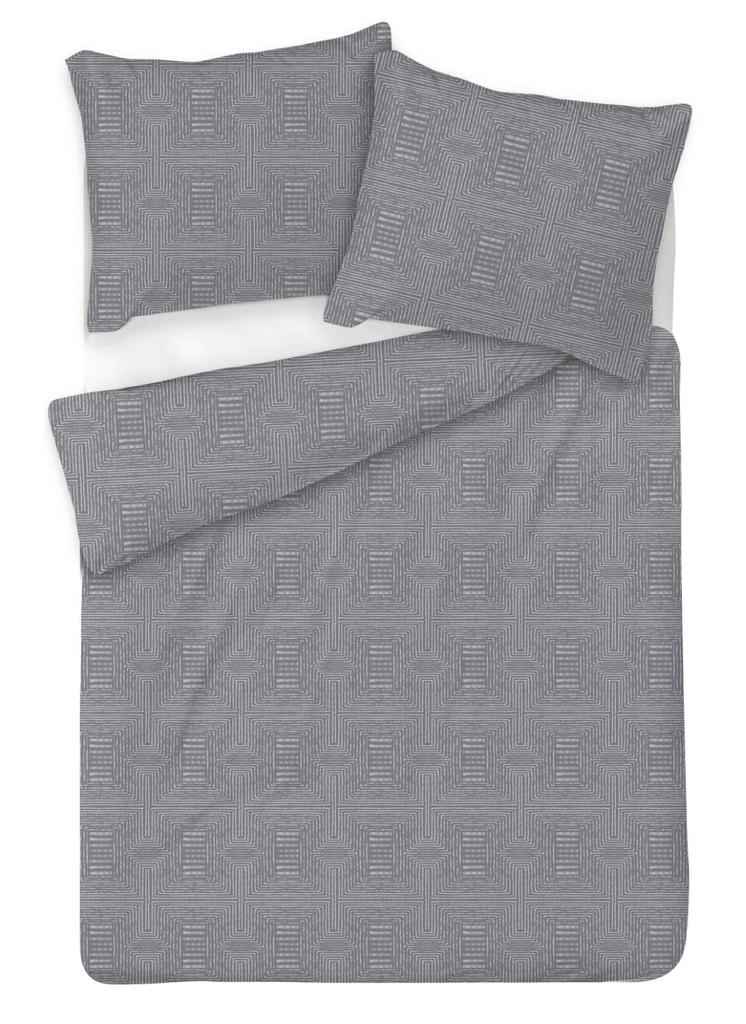 Satin bedding 160x200 exclusive ash gray
