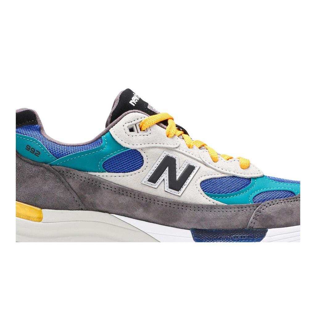 New Balance 992 Made in USA 'Colorblock' (Unisex) Grey / Green Running Shoes M992RR