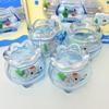 1Pcs Desktop Decoration Mini Transparent Goldfish Tank Jun Expression Blind Box Kawaii Mini Figure Surprise Gifts