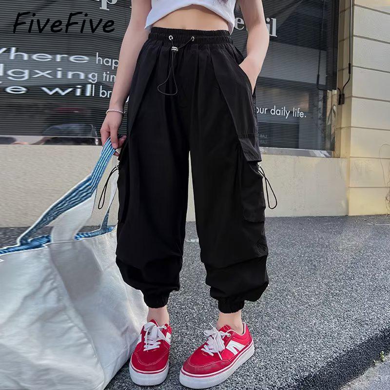 

Детские брюки FiveFive, летние повседневные широкие комбинезоны для девочек