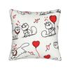 Simons Cat Pillowcase Polyester Cushion Cover Decoration Cute Cats Pillow Case Cover Home Square 45X45Cm