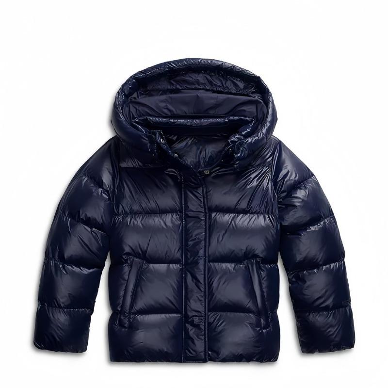 Giacca Invernale da Donna in Cotone Scuro Giacca Casual con Cappuccio Giacca Imbottita