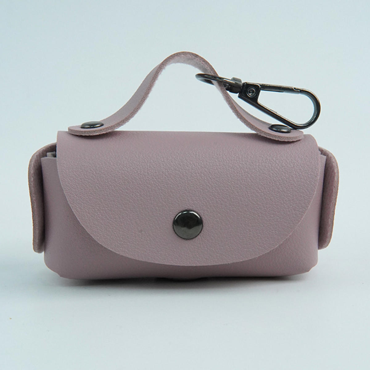 

Portable Dog Poop Bag Organizer Stylish Pet Bag Holder Leather Pet Poop Pouch Holder with Dispenser for Dog Bags Pet Supplies one size розовый