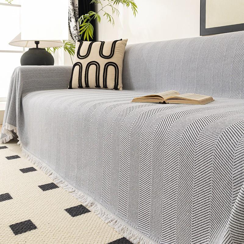 

Чехол для дивана с рисунком в виде шенилла в елочку, мягкий, Four Seasons, универсальный, полный комплект, чехол для дивана, нескользящий 180*130cm