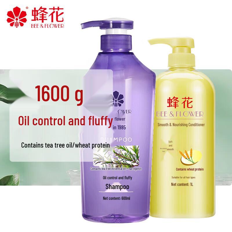 

Набор шампуня и кондиционера Bee & Flower для контроля жирности и придания объема
