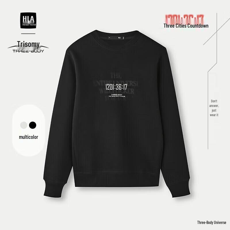 

HLA Men s Three-Body Problem Countdown Series Embroidered Sweatshirt M